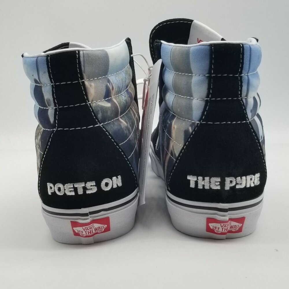Vans Sk8-Hi MOCA Frances Stark Mens 10 Black Skate Sneaker Shoes VN0A5KRHA55 - Picture 4 of 9